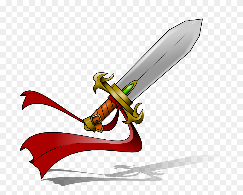 704x613 This Fantasy Sword Clip Art Is - Free Minecraft Clipart