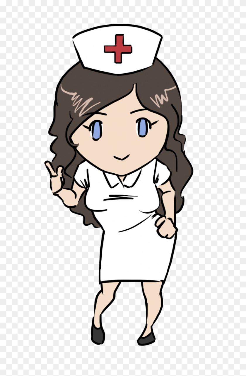 813x1274 This Gorgeous Nurse Clip Art Done In Cute Chibi Style Is Free - Simon Says Clipart