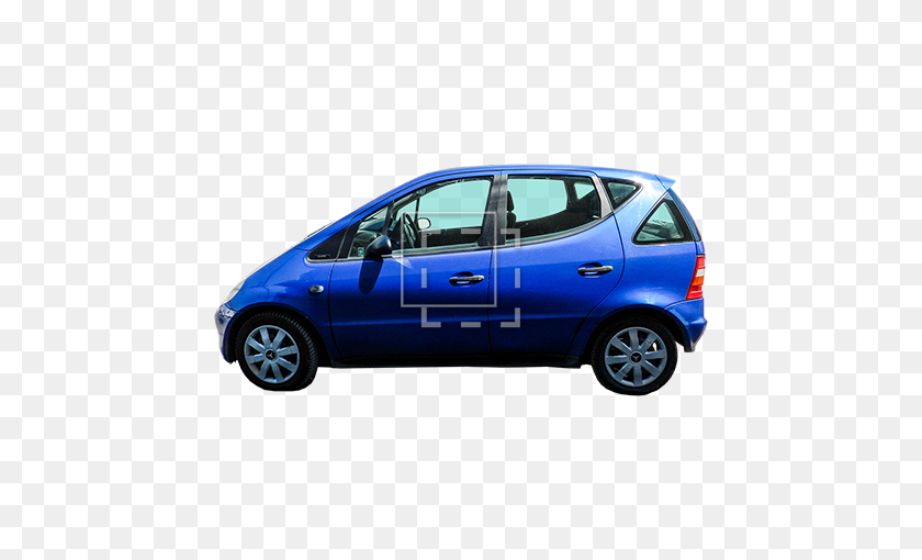 450x450 This Is A Cut Out Tiny Blue Car For A Small Family Elevation - Car Side PNG