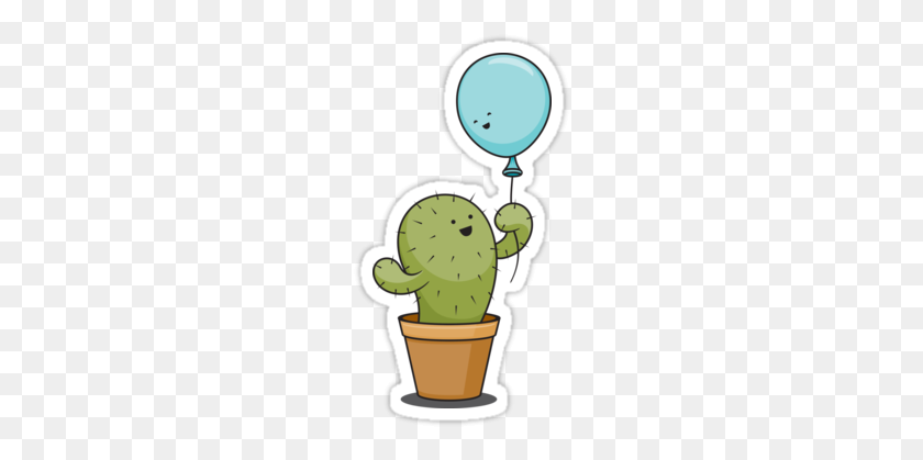 198x359 This Is A Love Story Between A Cactus And A Balloon - Prickly Pear Cactus Clipart