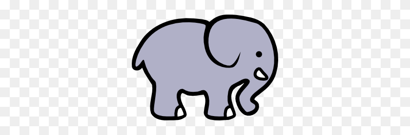300x218 This Shape Was Also Okay Minus The Tusk And If The Tail - Elephant Trunk Up Clipart