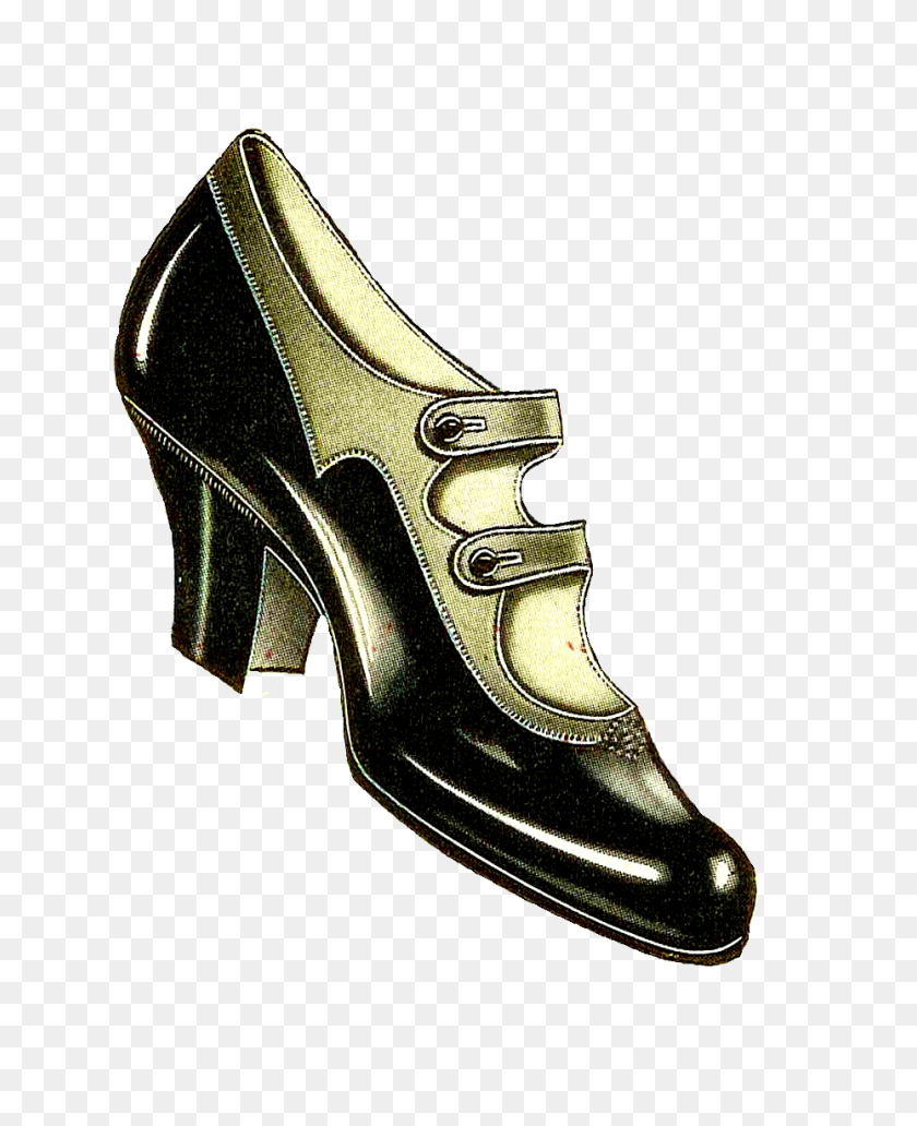929x1158 This Vintage Shoe Clip Art - Vintage Woman Clipart