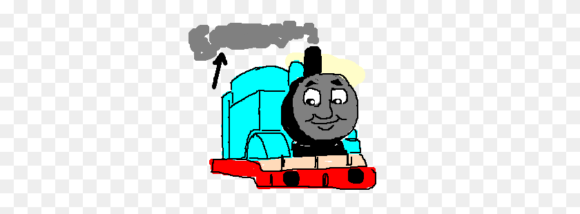 300x250 Thomas The Tank Engine Pollutes The Air Supply Drawing - Thomas The Tank Engine Clip Art