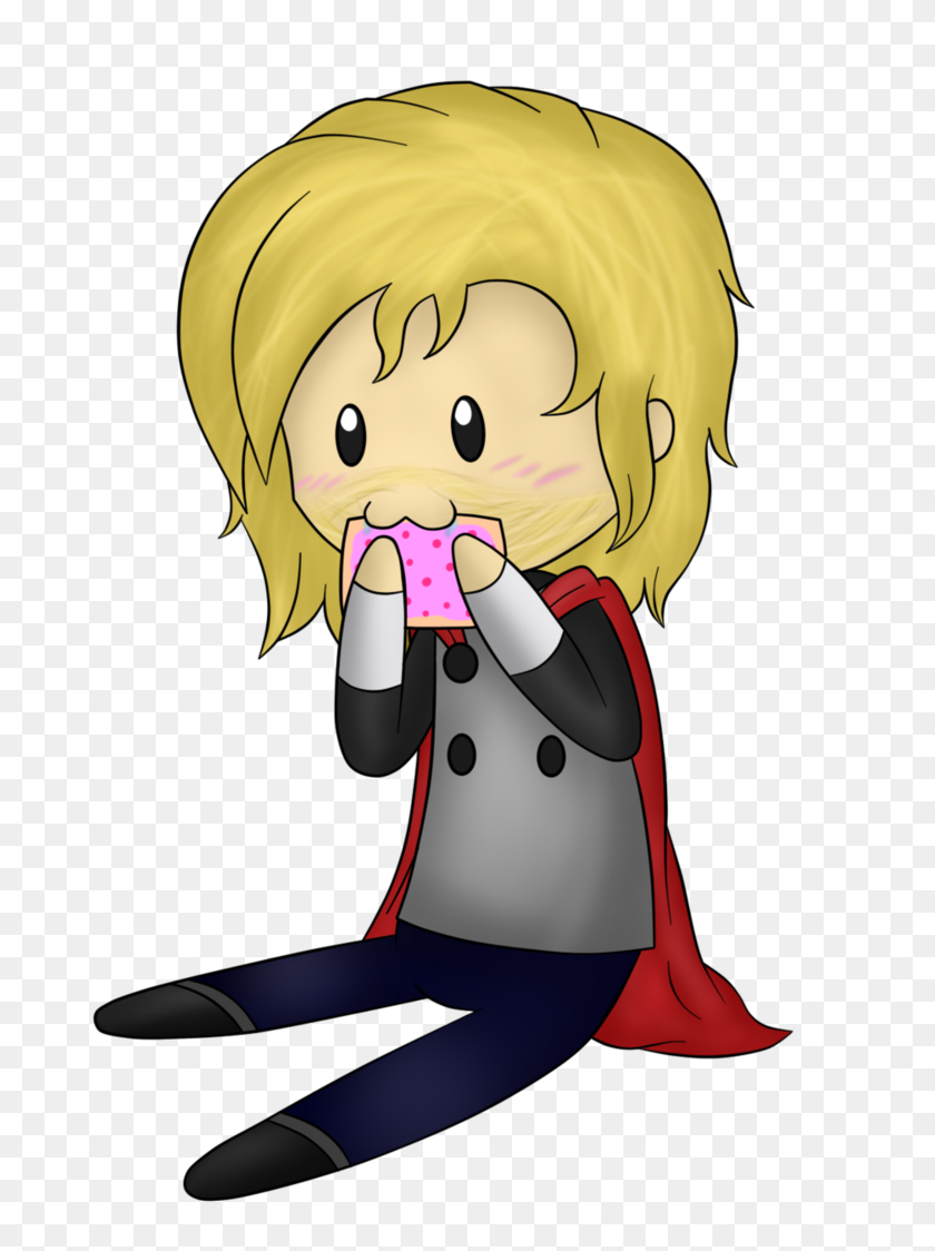 750x1064 Thor And A Poptart - Poptart PNG