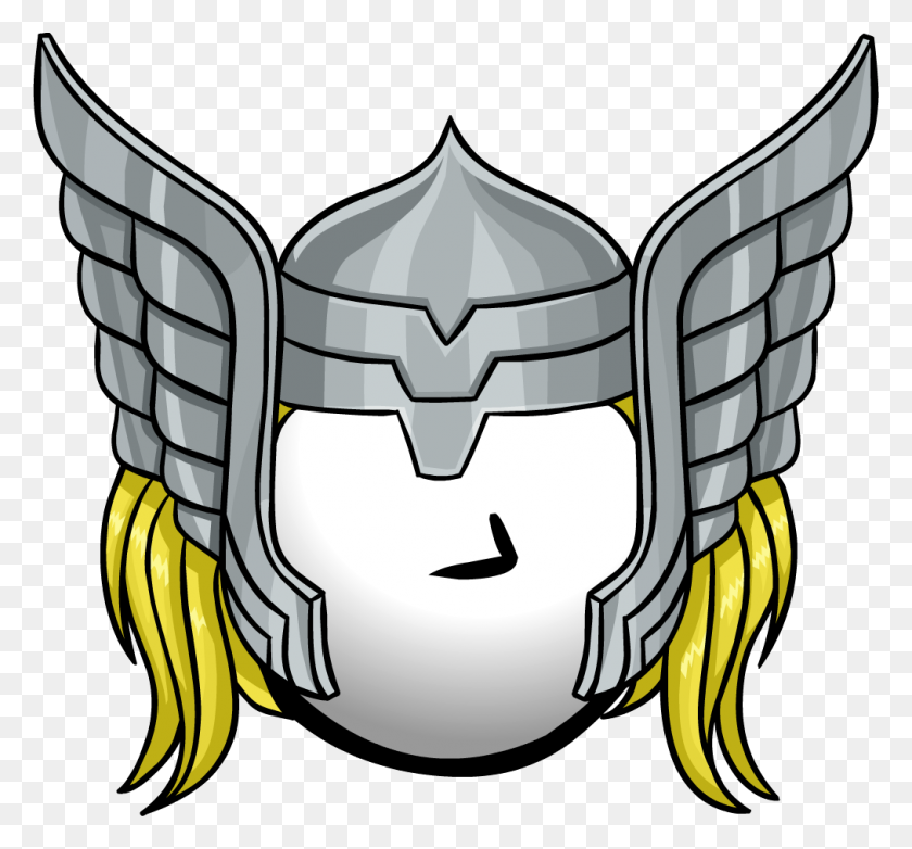 1013x938 Thor Helmet Templates In Thor, Thor Helmet - Thor Hammer Clipart