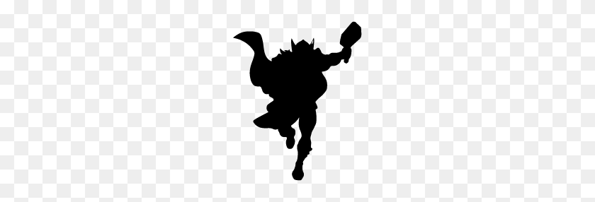 182x226 Thor Silhouette Silhouette Of Thor - Thor Clipart
