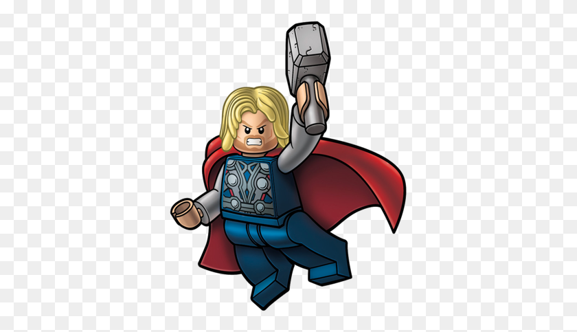 345x423 Thor Super Girl Clipart Free Clipart - Thor Hammer Clipart