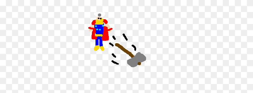 300x250 Thor Throwing Down The Ban Hammer - Ban Hammer PNG