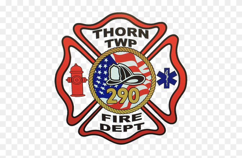 494x488 Thorn Township - Clipart Del Logotipo Del Departamento De Bomberos