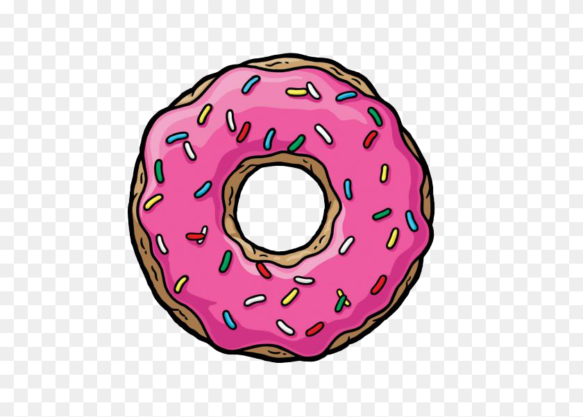 Those Donut Days Tattoos Donuts, Simpsons Donut, The Simpsons - Glazed Donut Clipart