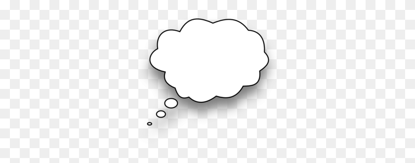 300x270 Thought Bubble Clip Art - Thought Bubble PNG