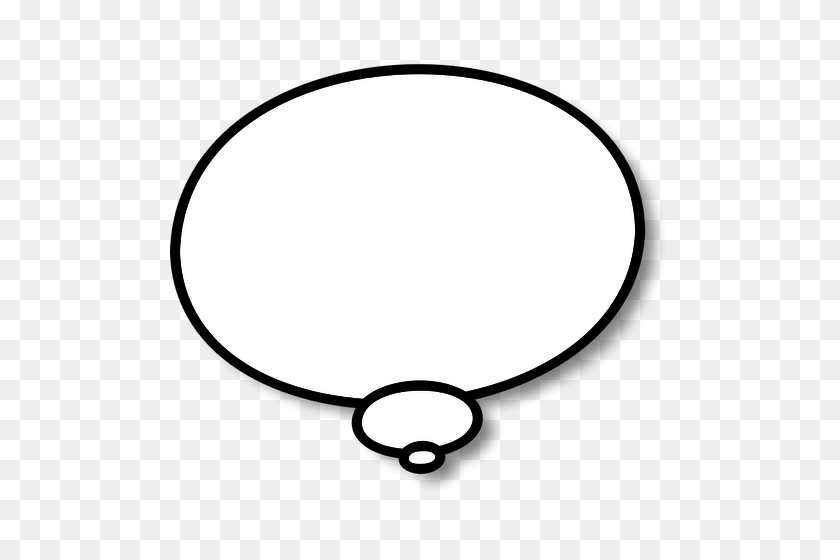 500x500 Thought Bubble Image Clipart - Speaking Bubble Clipart