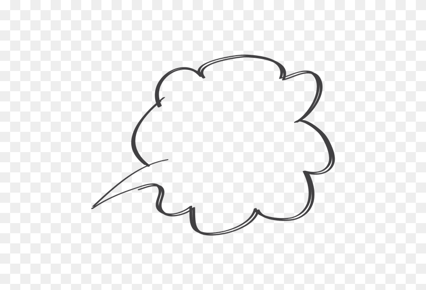 512x512 Thought Bubble Sketch Png Png Image - Sketch PNG