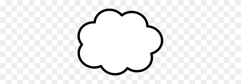 299x234 Thought Cloud Clip Art - Thought Clipart