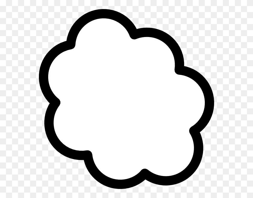 582x598 Thought Cloud Clip Art - Gas Cloud Clipart