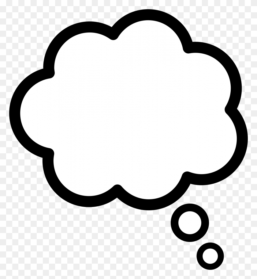 2201x2400 Thought Cloud Icons Png - Cartoon Clouds PNG