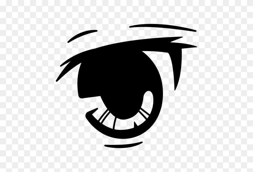 512x512 Thoughtful Anime Eye Illustration - Anime Eye PNG