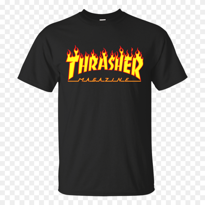 1155x1155 Футболка С Логотипом Thrasher Magazine Flame, Толстовка С Капюшоном, Майка - Логотип Thrasher Png