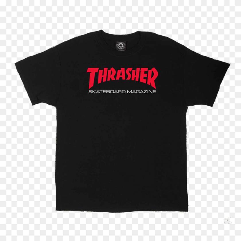 1000x1000 Двухцветная Футболка Thrasher Skate Mag, Черный Магазин Pure Board - Трэшер Png