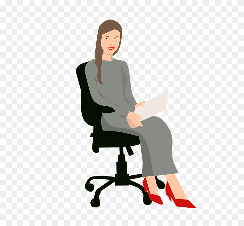 720x720 Three Common Problems With Office Chairs - Person Sitting In Chair PNG