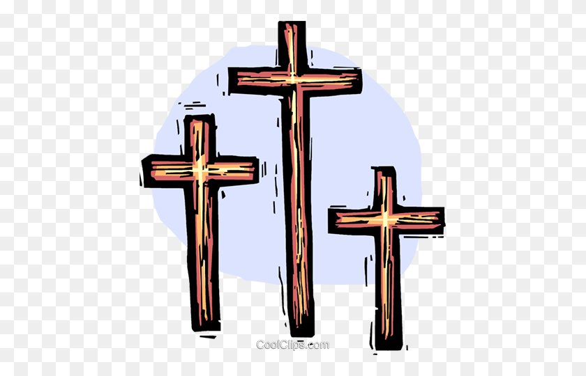 439x480 Три Креста Роялти Бесплатно Векторные Иллюстрации - Три Креста Клипарт