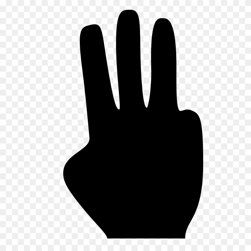 1600x1600 Three Fingers Icon - Middle Finger Emoji PNG