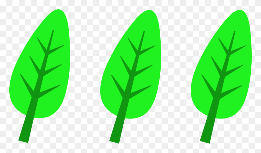 4260x2362 Logotipo De Tres Hojas Verdes - Clipart De Hojas De Árbol