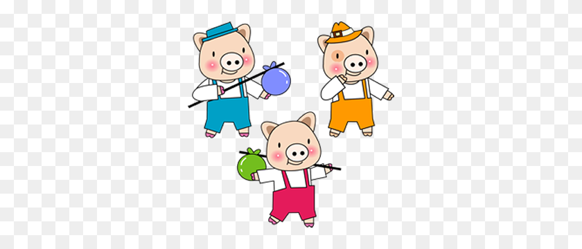 300x300 Three Little Pigs - Three Little Pigs Clipart