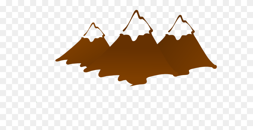 600x373 Tres Picos De Montaña Clipart - Logo De Montaña Png