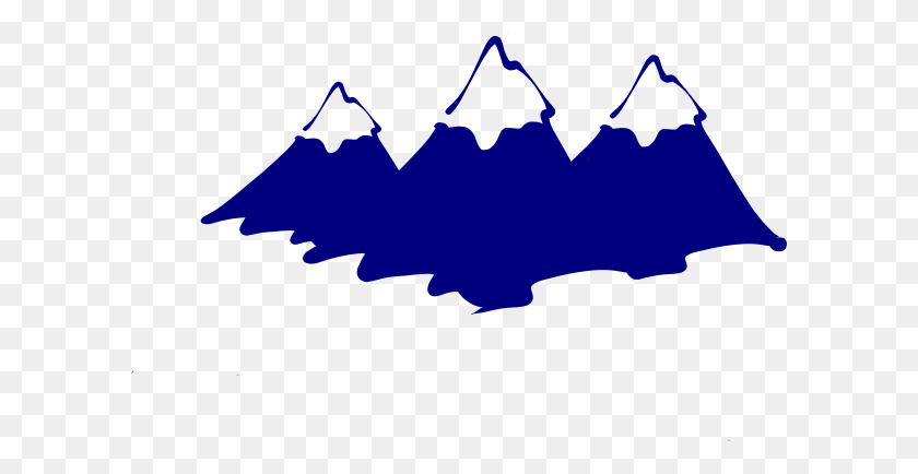 600x374 Three Mountain Peaks Clip Art - Moutain PNG