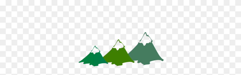 300x204 Three Mountain Peaks Green Clip Art - Snow Mountain Clipart