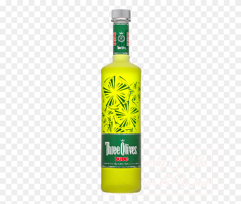 650x650 Three Olives Dude Lemon Lime Flavored Vodka - Russian Vodka PNG