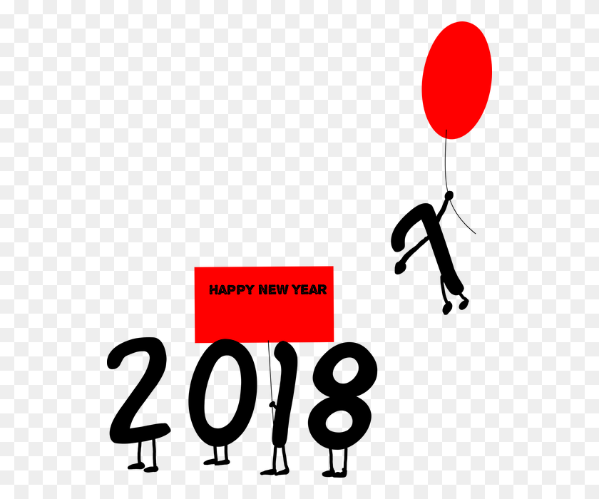 540x640 Three Tips To Help You Become - Happy New Year 2018 Clipart