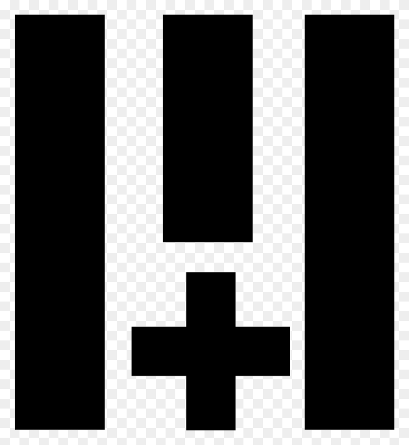 893x980 Three Vertical Lines With A Cross Png Icon Free Download - Vertical Lines PNG