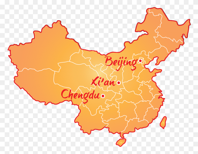 970x737 Три Чудеса Китая Дни Праздников Нексуса - Карта Китая Png