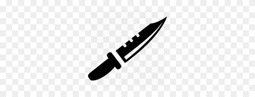 260x260 Метательный Нож Клипарт - Кровавый Нож Png