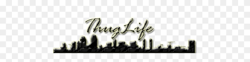 500x150 Thug Life Texto Png Pic - Thug Life Png