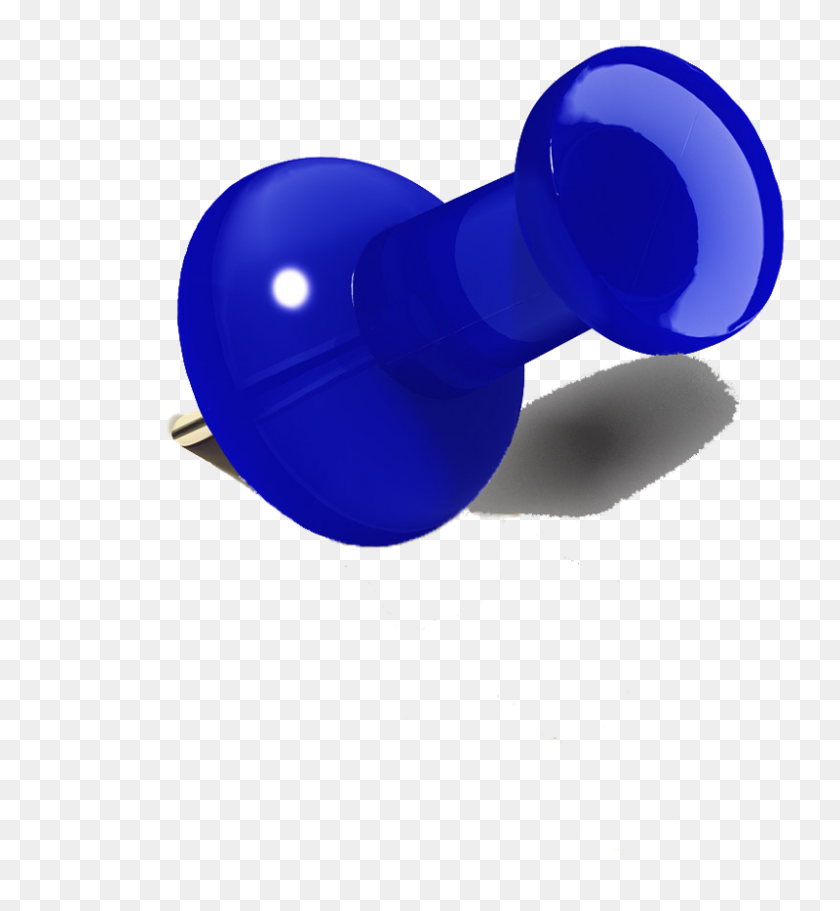 800x873 Thumb Tack Clipart Blue - Thumb Clipart