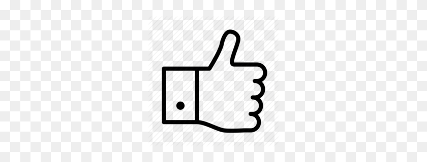 260x260 Thumbs Clipart - Thumbs Up Clipart Black And White