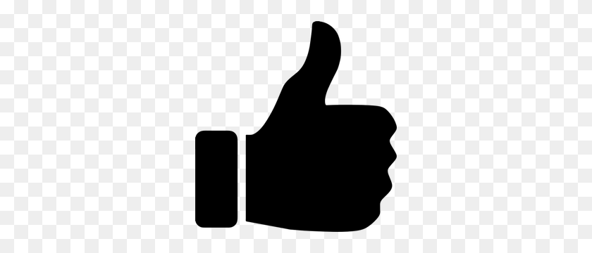286x300 Thumbs Down Clipart - Thumbs Up Clipart Black And White