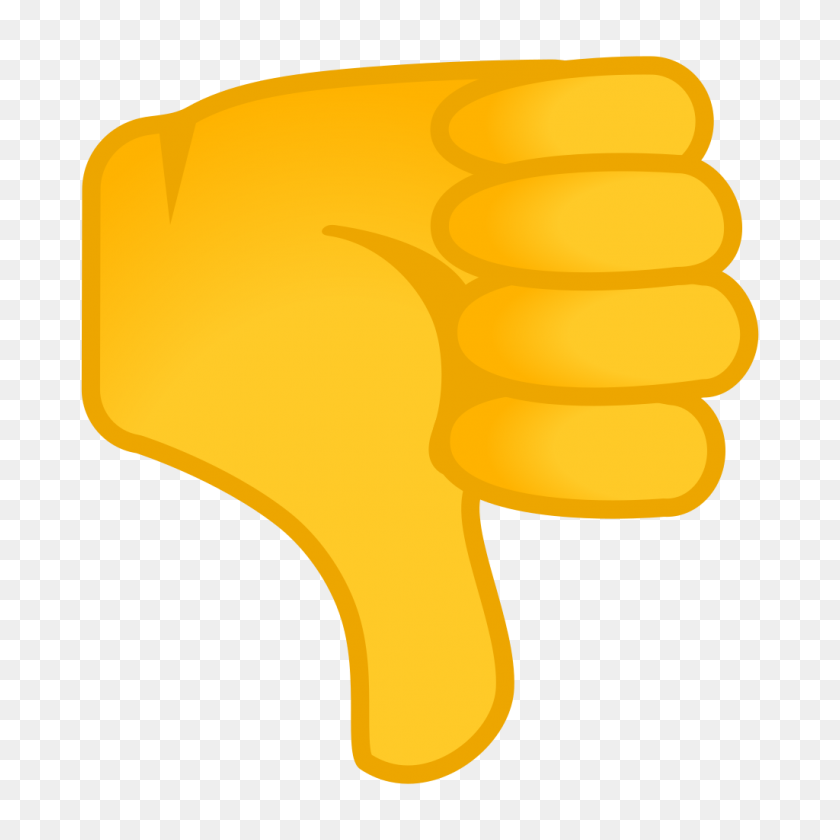 1024x1024 Большой Палец Вниз Значок Noto Emoji People Bodyparts Iconset Google - Палец Вниз В Формате Png