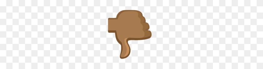 160x160 Pulgar Hacia Abajo Emoji De Tono De Piel Medio Oscuro En Facebook - Pulgar Hacia Abajo Emoji Png