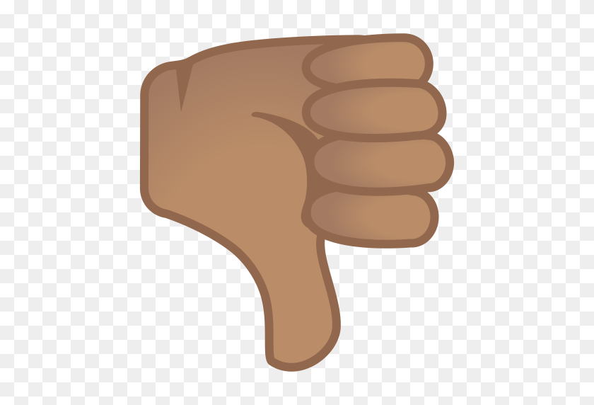 512x512 Thumbs Down Medium Skin Tone Icon Noto Emoji People Bodyparts - Thumbs Down Emoji PNG
