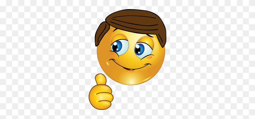 256x332 Thumbs Up Boy Smiley Emoticon Clipart - Clipart Smiley Face Thumbs Up