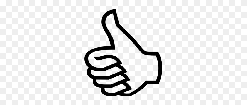 265x297 Thumbs Up Clip Art - Conclusion Clipart
