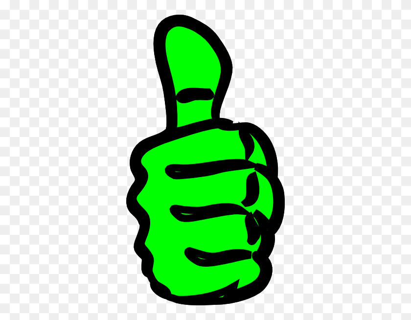 324x594 Thumbs Up Clip Art - Green Thumb Clipart