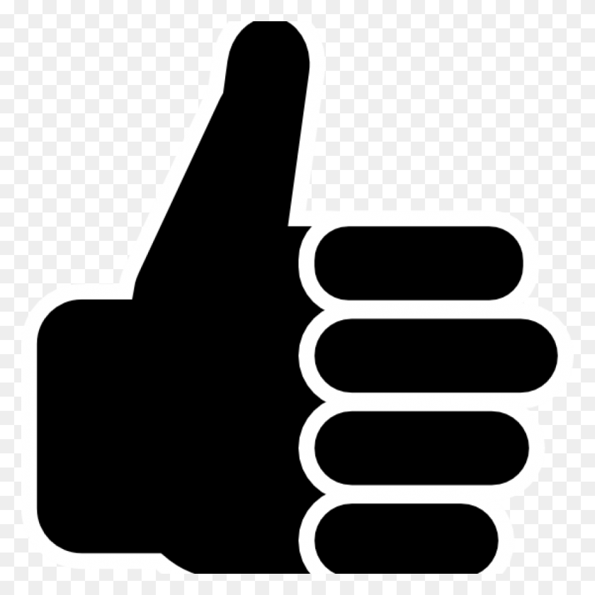 1024x1024 Thumbs Up Clipart Free Symbol Clipart Vector Clipartix Planta - Thumbs Up Clipart Blanco Y Negro