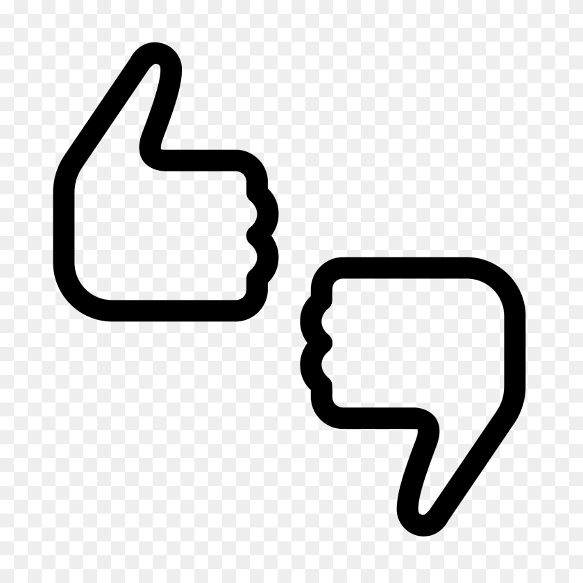 1600x1600 Thumbs Up Down Icon - Thumb Up Png