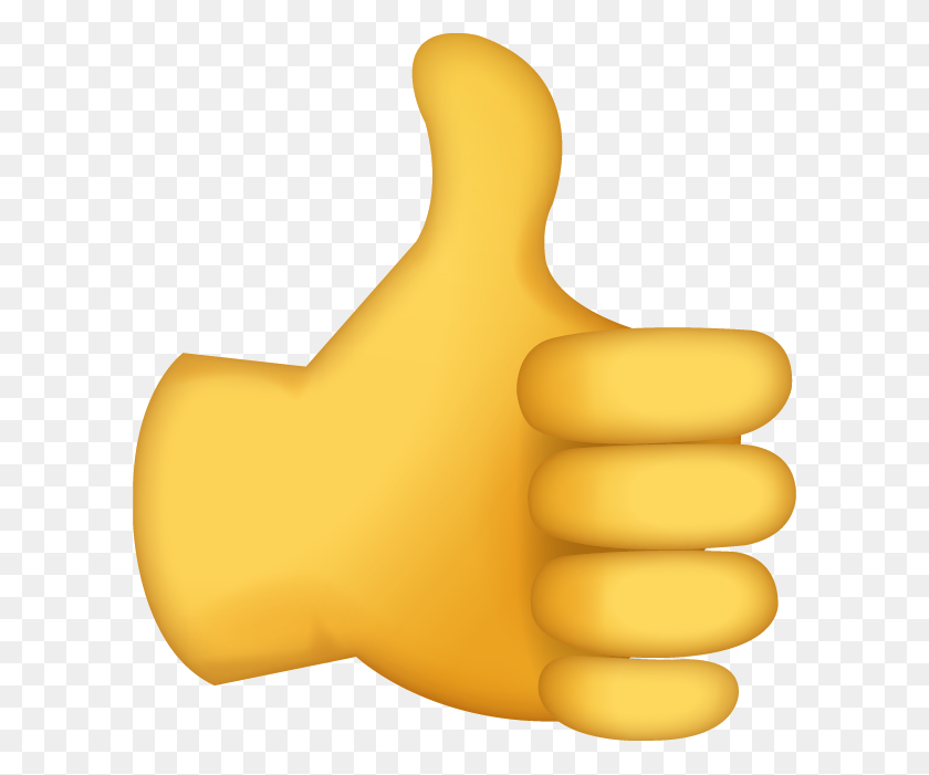 600x641 Emoji - Большие Пальцы Руки Вверх Emoji Png