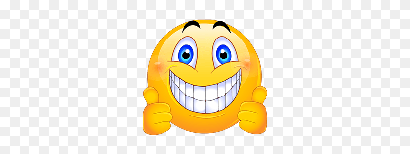 256x256 Thumbs Up Emoticon Smileys !!!!!!!! Emoji - Clipart De Dientes De Monstruo